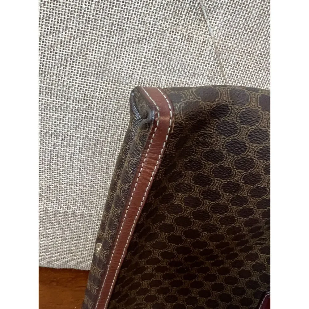 CELINE Vintage Triomphe Macadam Portfolio Document Bag